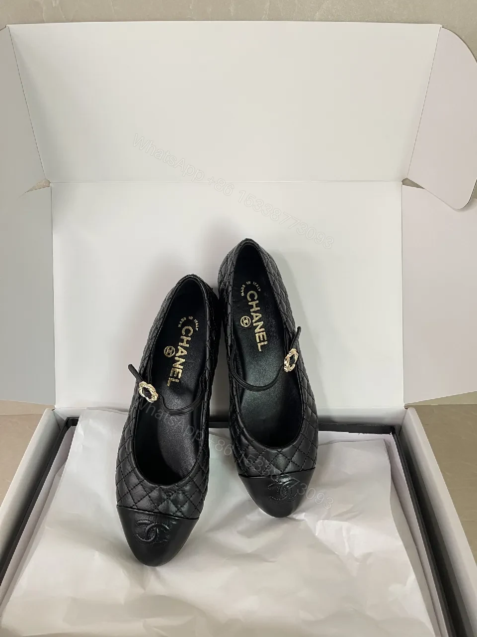 View 3 of Quilted Leather Mary Jane Flats: Classic Comfort, Cap-Toe Accent