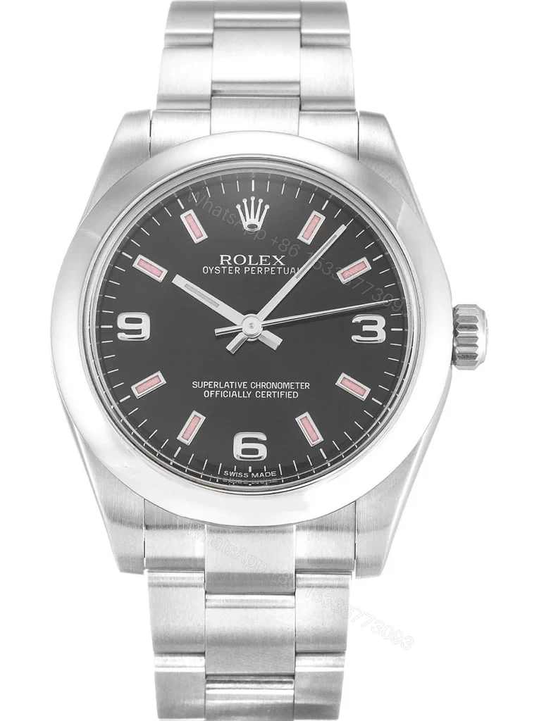 Replica Rolex Oyster Perpetual Lady Black Dial 177200 31 mm — view 1