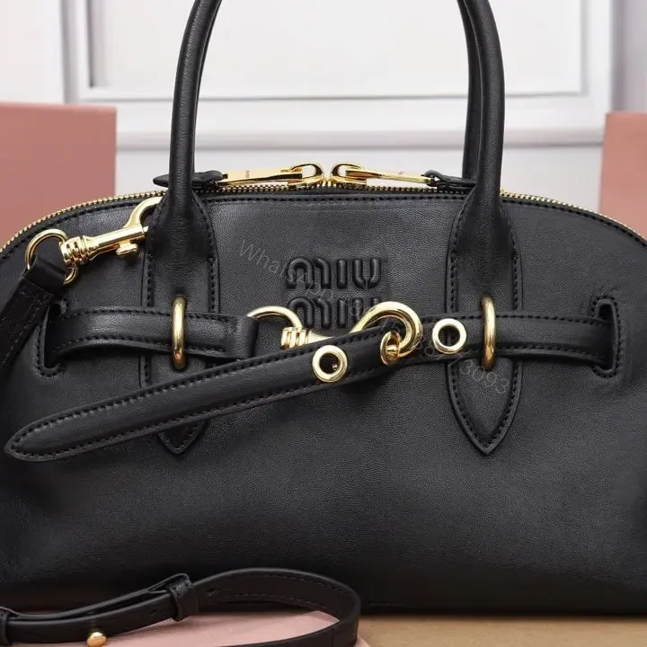 View 5 of 高仿miumiu*Aventure系列5BB168手提包黑色免檢版