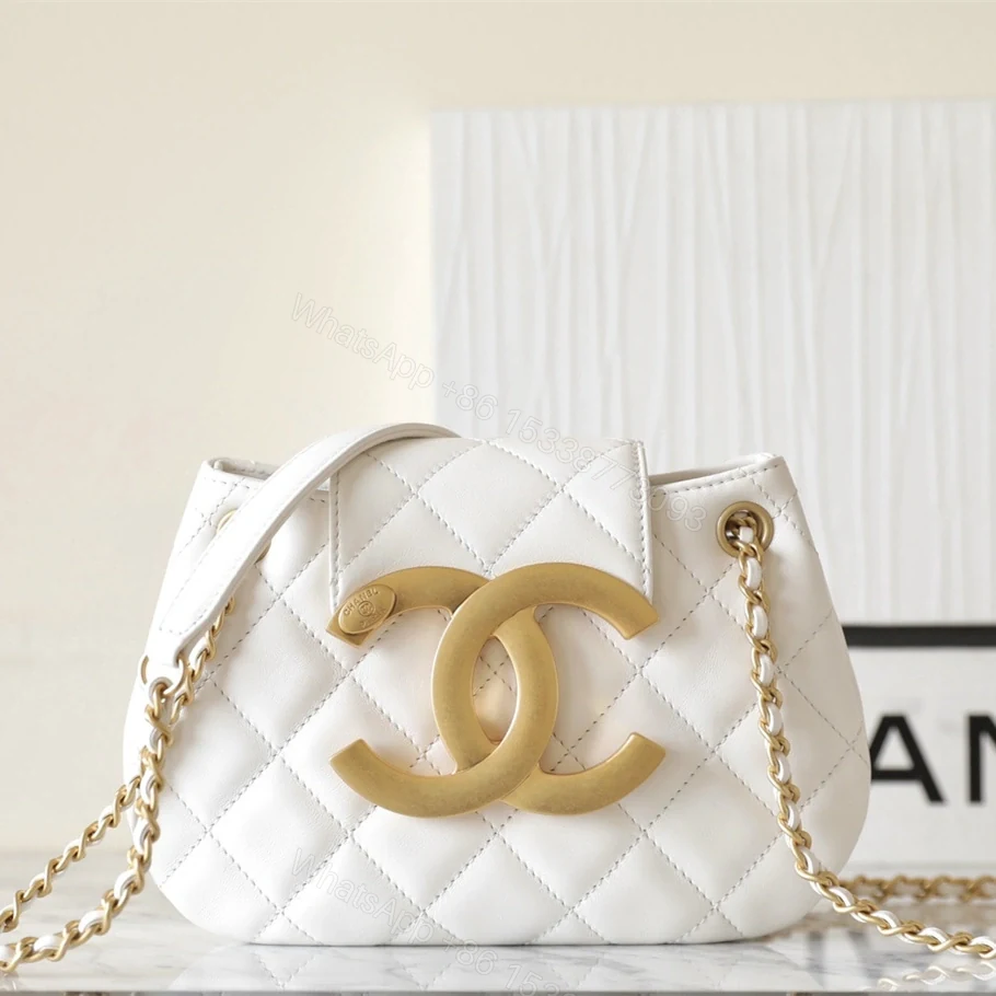 View 3 of 高仿Chanel*24C系列AS4609圓挎包白色小號免檢版