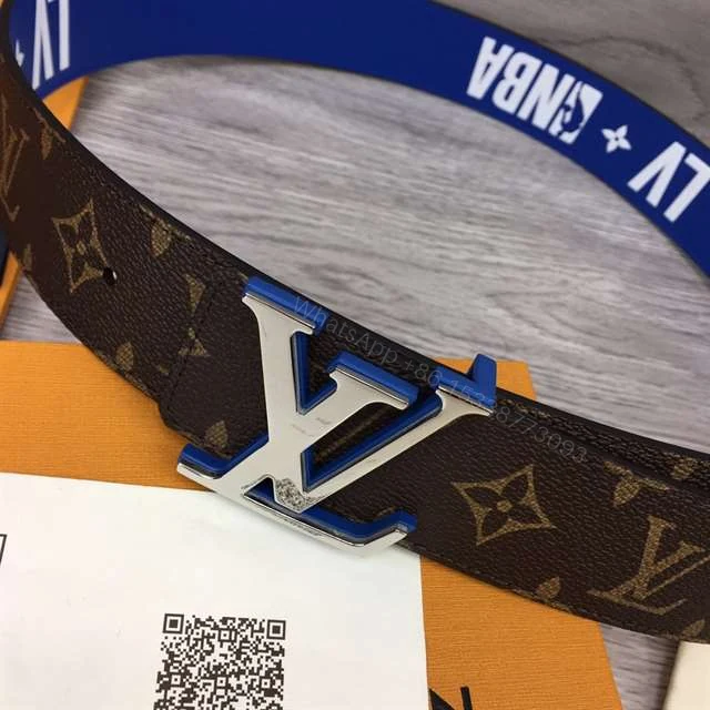 View 7 of LOUIS VUITTON X NBA 3 STEPS 40MM REVERSIBLE MONOGRAM CANVAS BELT – B113