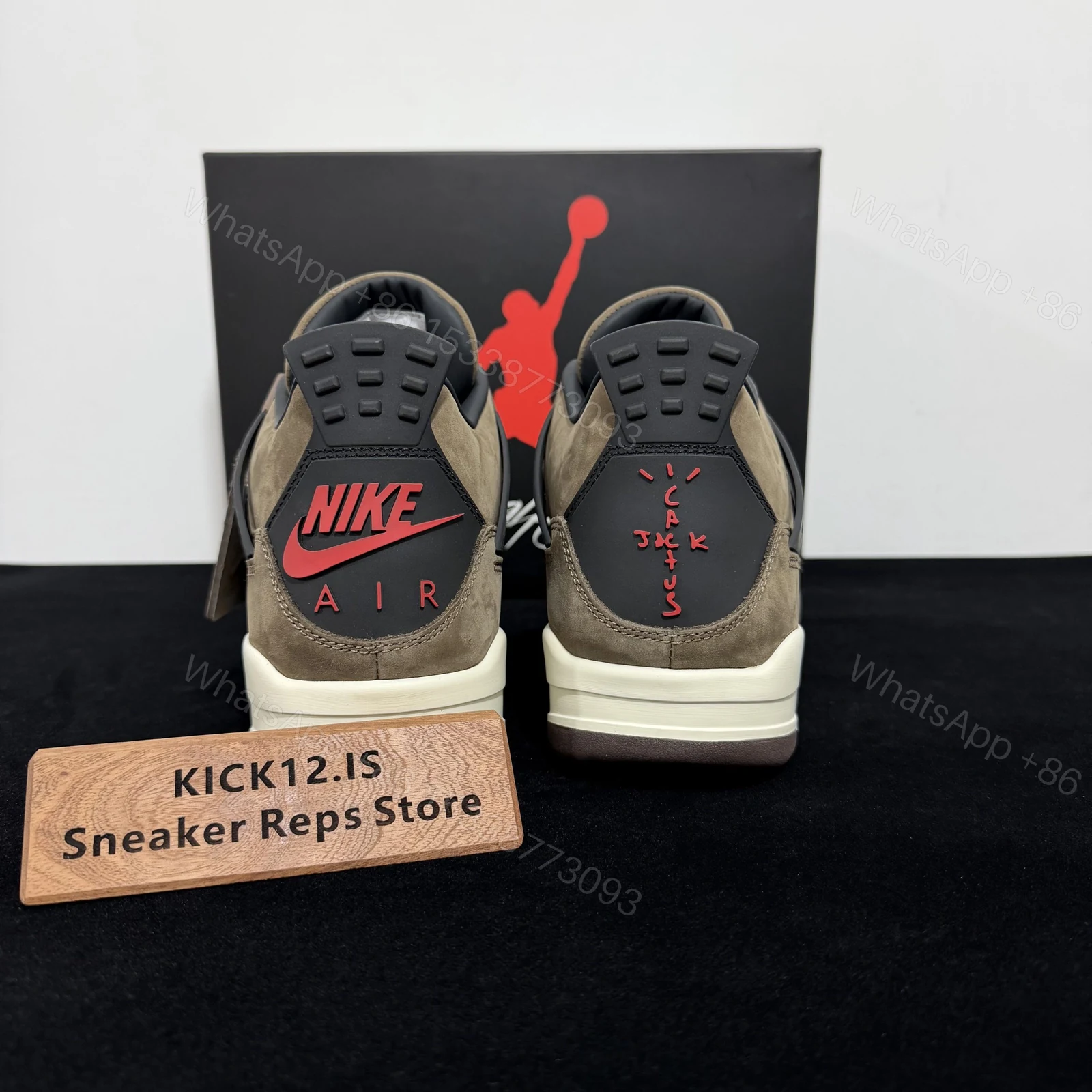 View 6 of Air Jordan 4 Retro Travis Scott Mocha Reps