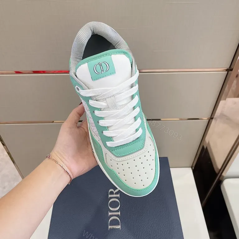View 9 of Mint Green Dior-Inspired Sneaker: Modern Luxury Comfort