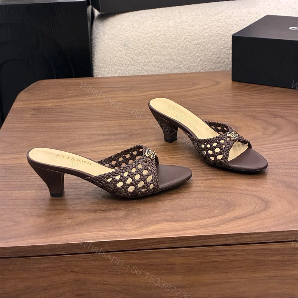 View 2 of CHANEL Braided Mules 804318