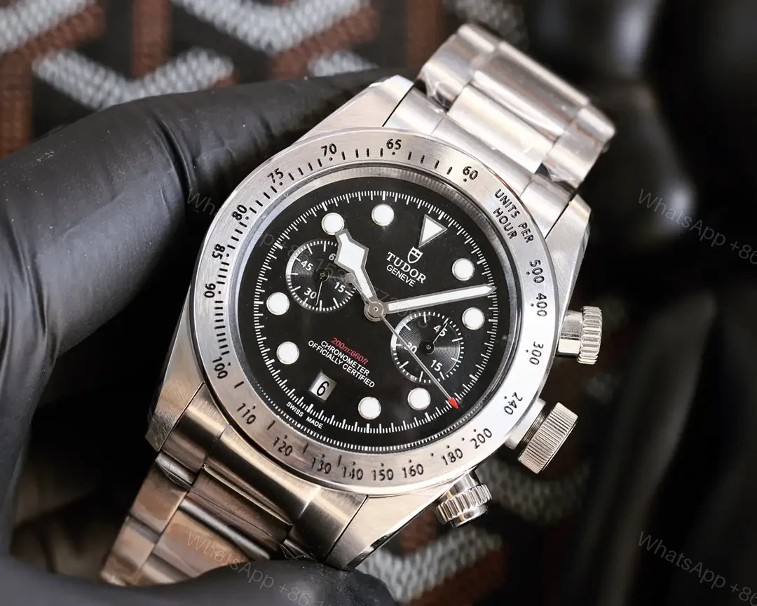 View 2 of Tudor Heritage Black Bay Black Chronograph Bracelet 79350-0001
