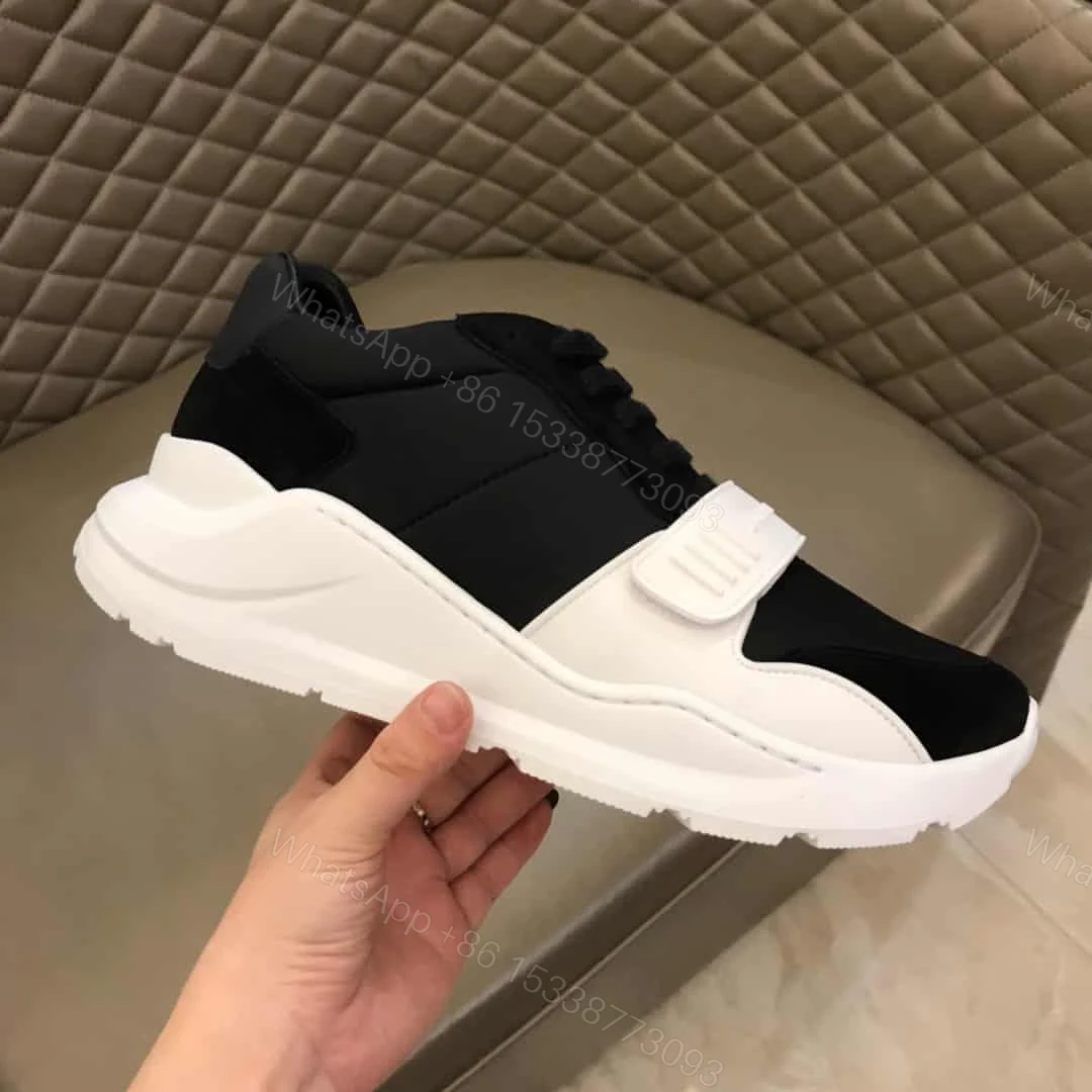 View 2 of BURBERRY SUEDE AND NEOPRENE HIGH-TOP SNEAKERS – BBR20