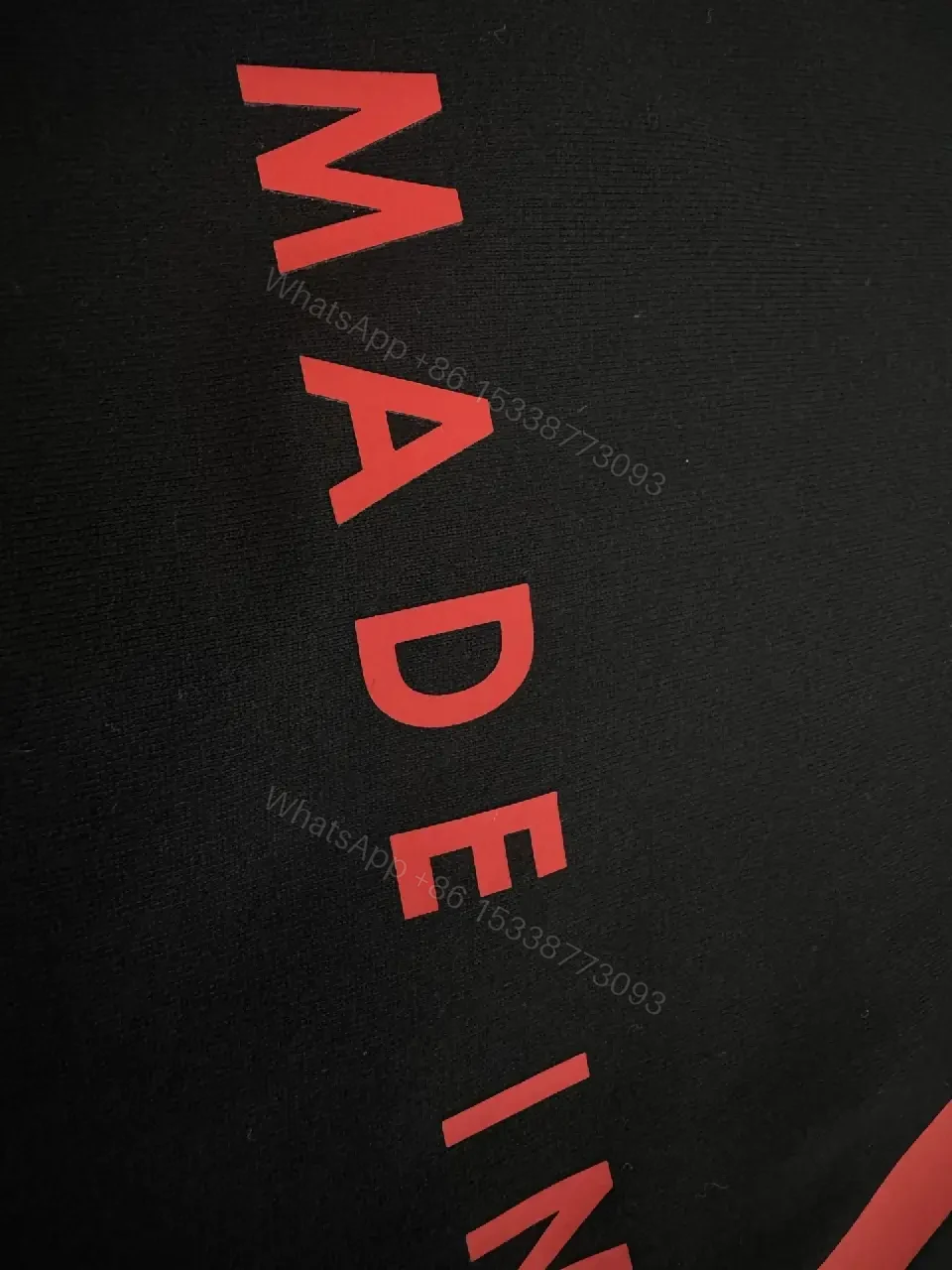 View 3 of Bold Black Tee Red V Accent - Premium Casual Tee