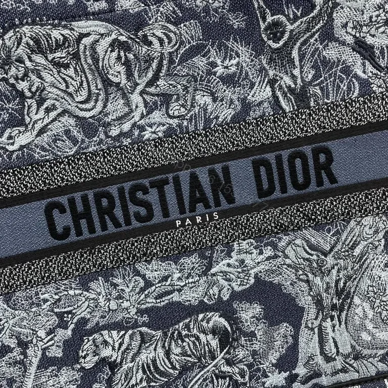 View 8 of Statement Toile Tote: Dior-Inspired Jacquard Tote Bag