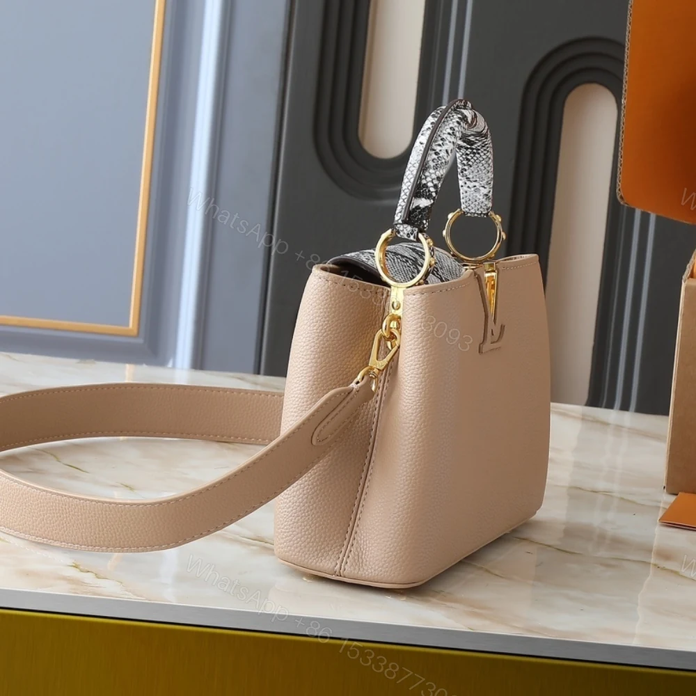 View 5 of Louis Vuitton Capucines BB Brown 27Cm N92041