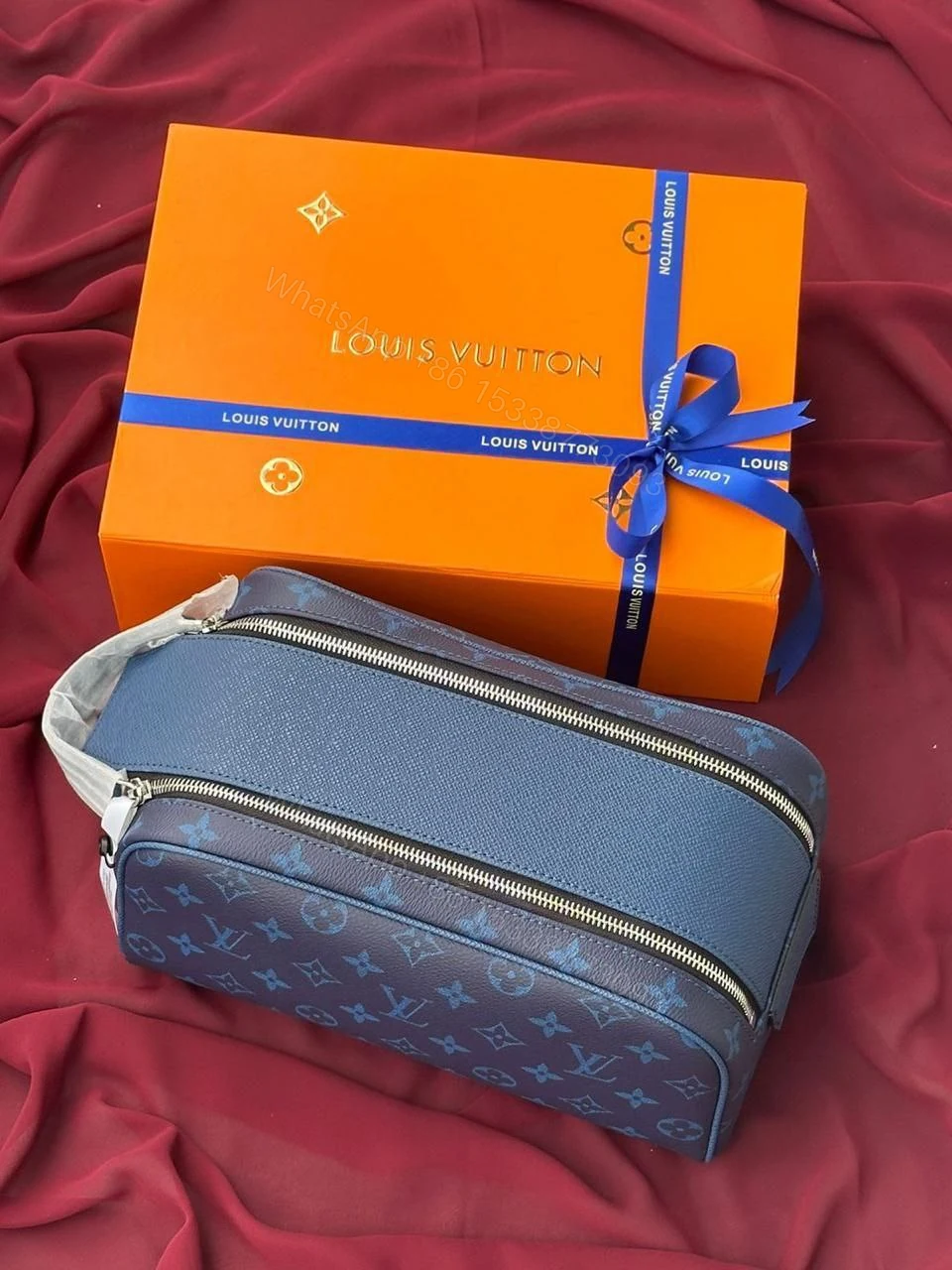 View 3 of Dopp Kit with Silver-color hardware