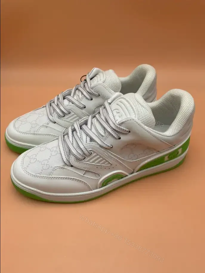 View 6 of GUCCI BASKET SNEAKERS IN GREEN AND WHITE – GC181