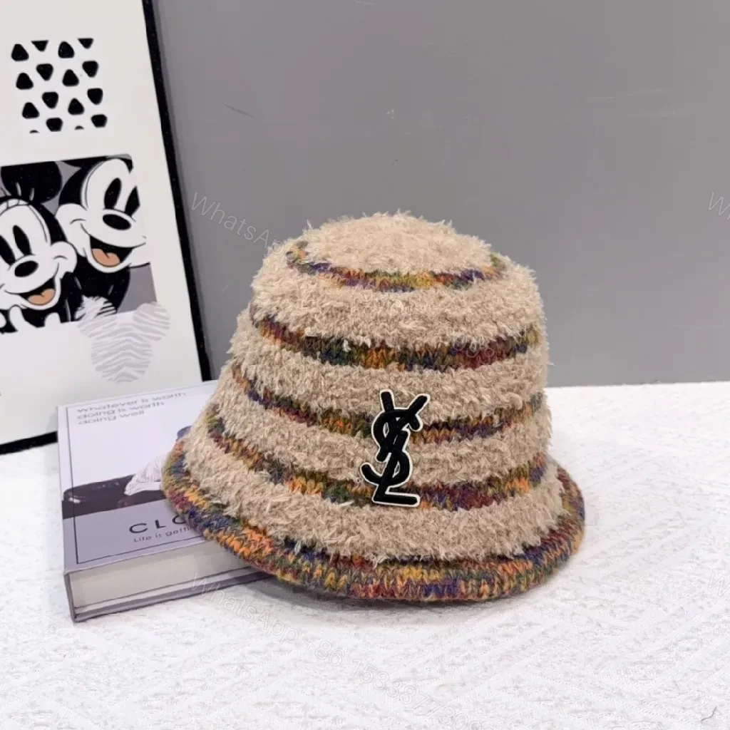 View 4 of Chic Yarn-Textured Beanie with Luxury Logo Accent
