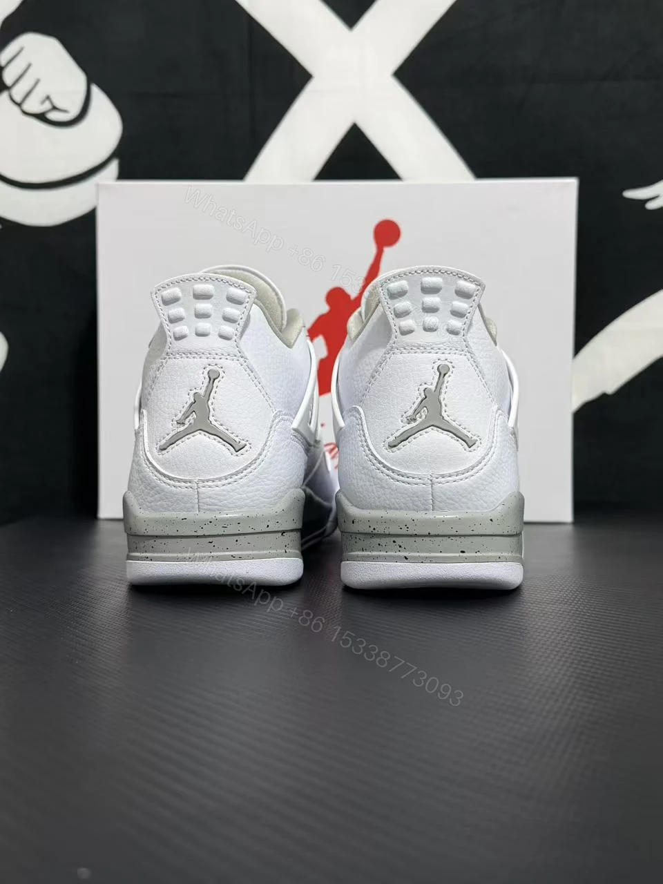 View 6 of Air Jordan 4 White Oreo (Cost-Effective Version)