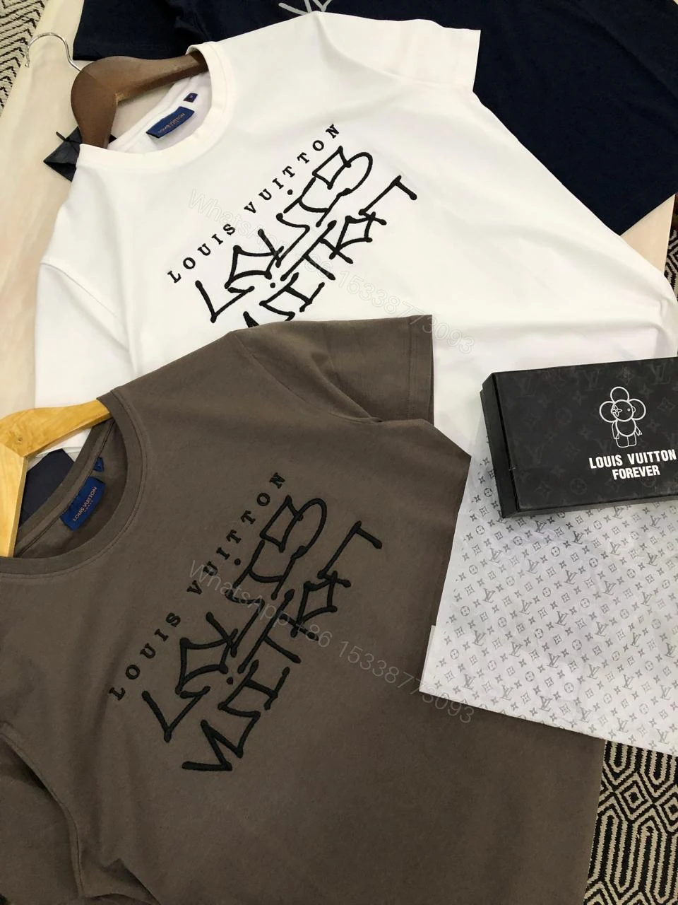 View 11 of FIRST COPY LOUIS VUITTON COTTON LYCRA CREW NECK T-SHIRT