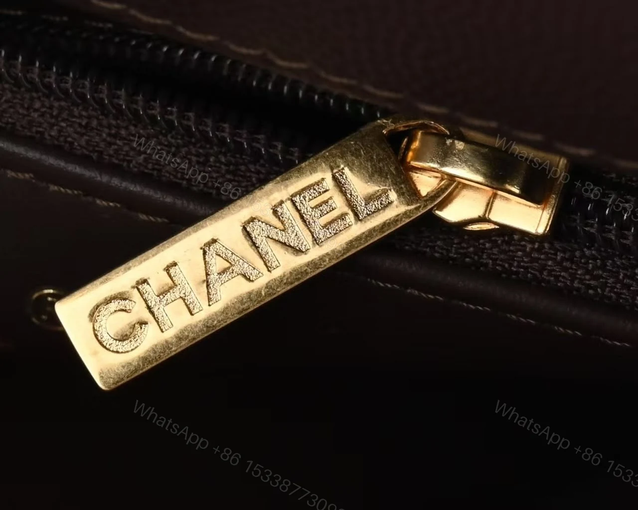View 9 of Chanel Preppy Coco Small Flap Bag in dark brown