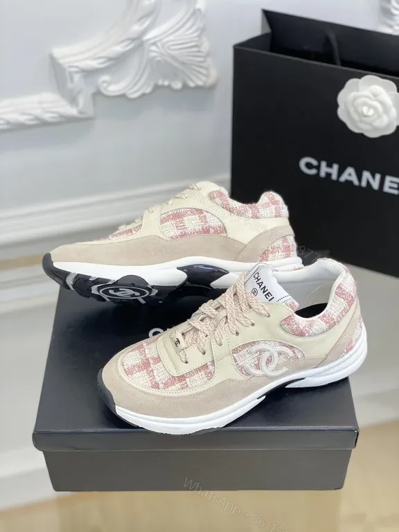 View 2 of Chanel-Inspired Knit & Suede Sneaker: Subtle Luxe Edge