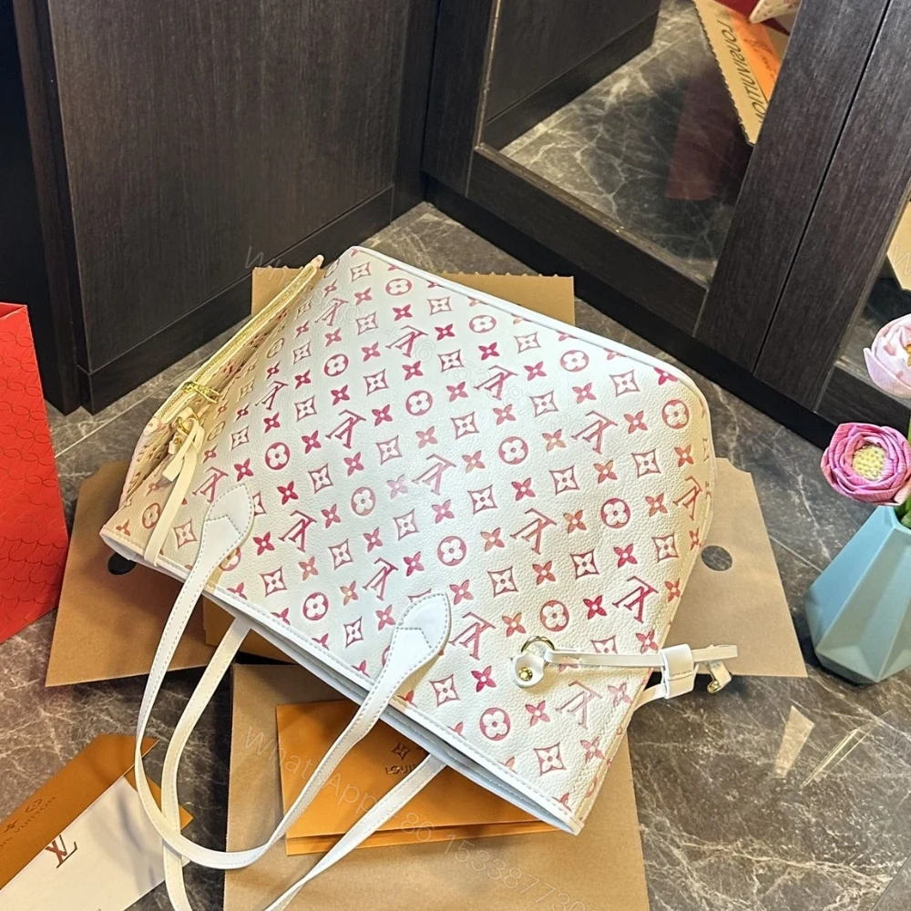 View 3 of Louis Vuitton Neverfull MM Sunrise Aquarelle 32Cm M47080