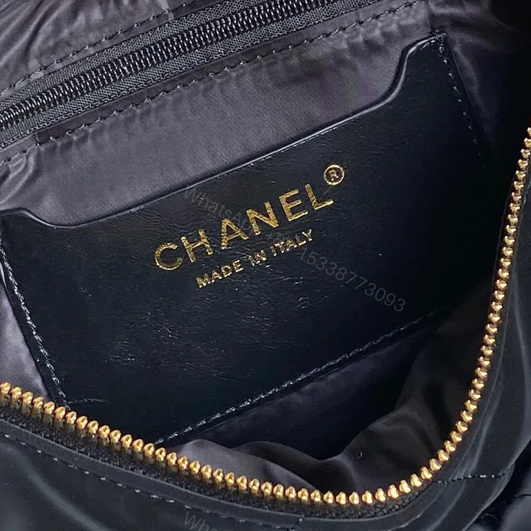 View 5 of Chic Quilted Crossbody Bag with Gold CC Flap - Luxe Everyday