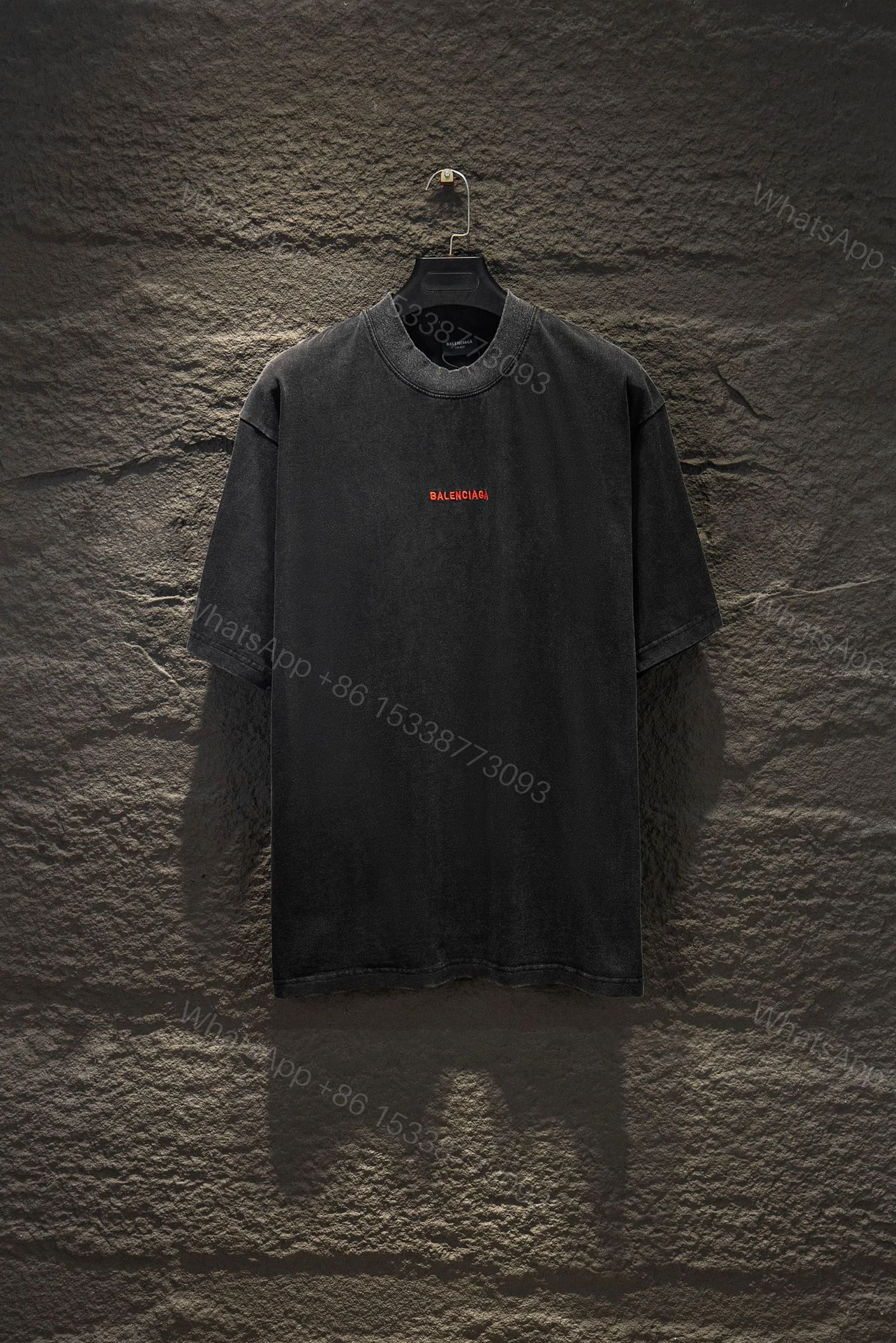 Balenciaga A貨 男款 簡約LOGO短袖T恤 潮流街頭寬鬆設計款 — view 1