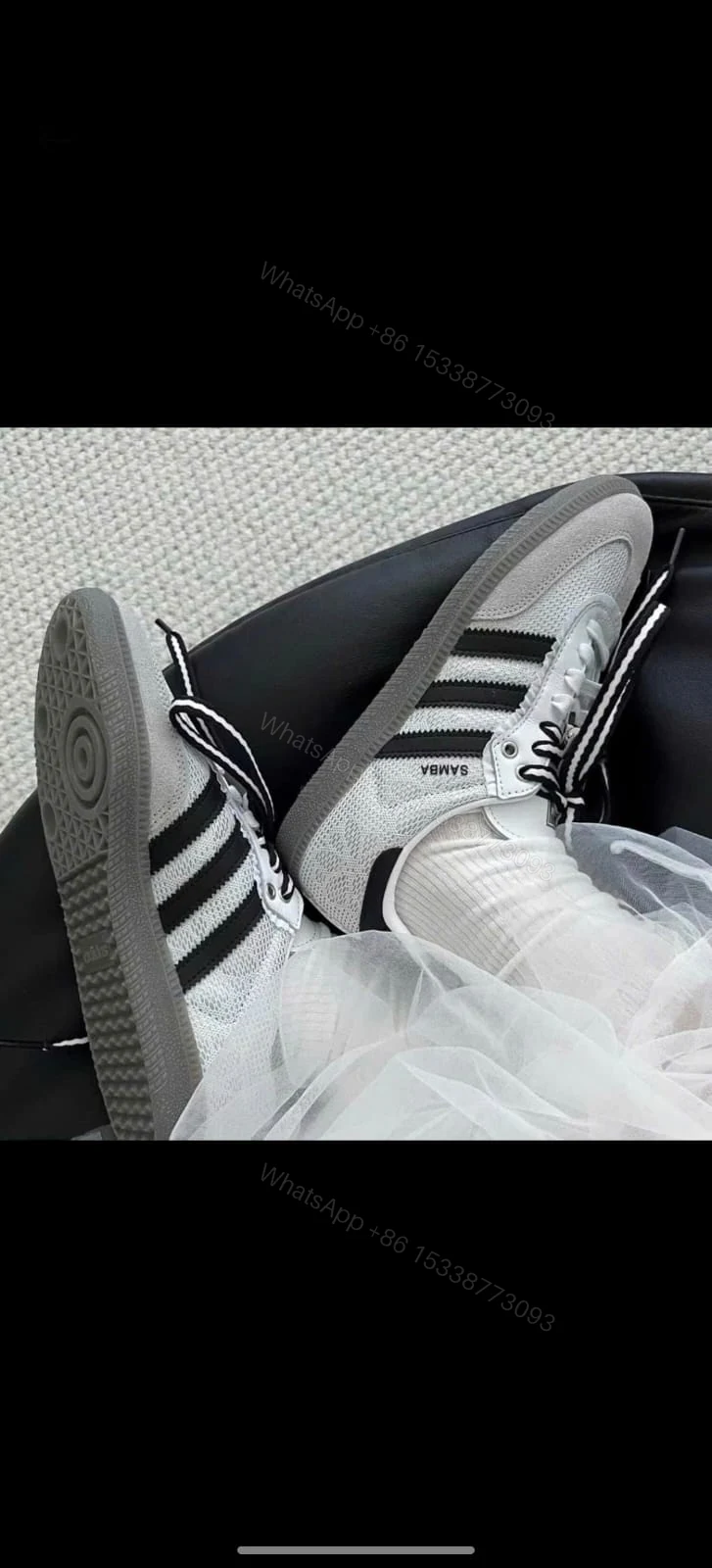 View 2 of FIRST COPY Adidas Samba OG Lace Flower For Girls