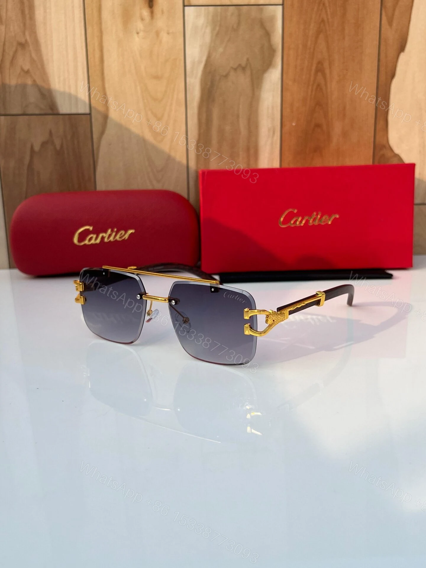 Cartier Sunglasses Black-Grey — view 1