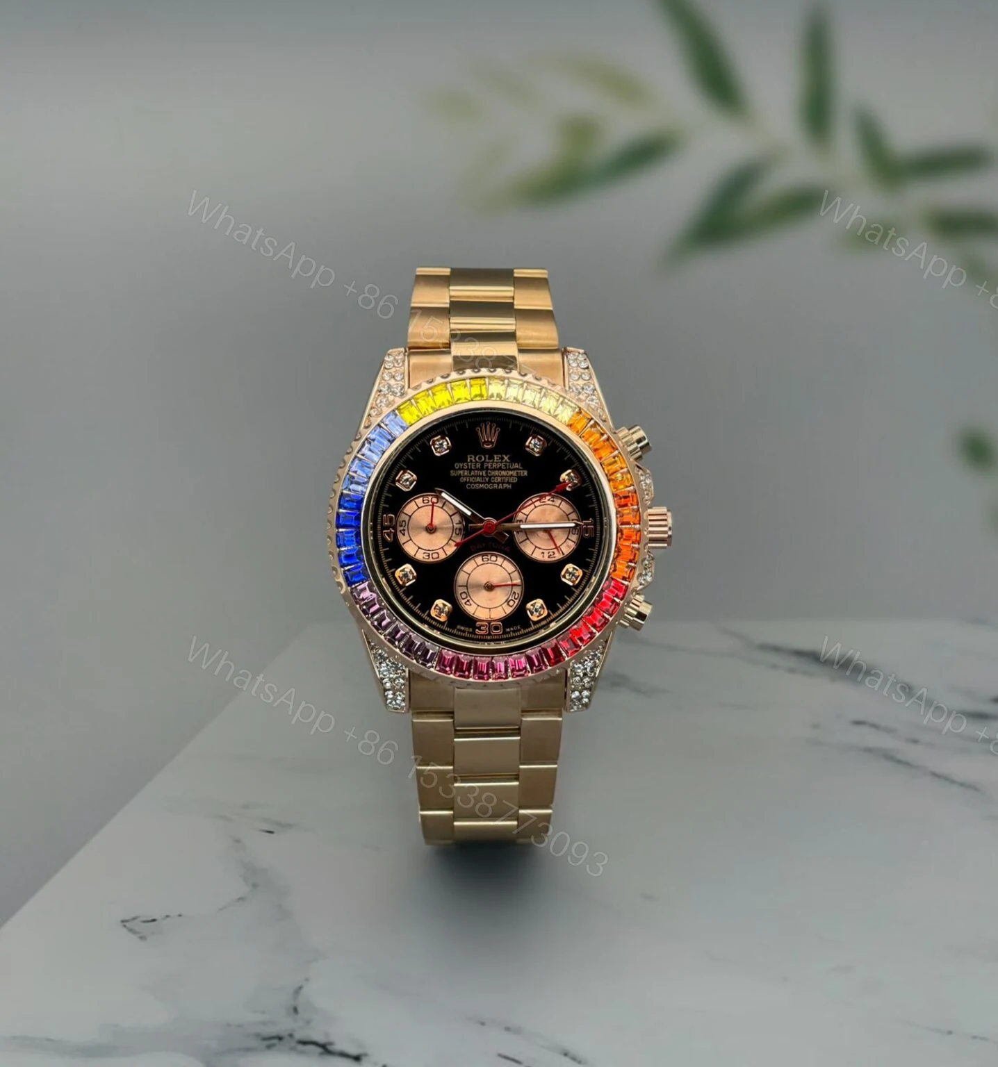View 2 of Rolex Daytona Rainbow Black 41mm Quartz
