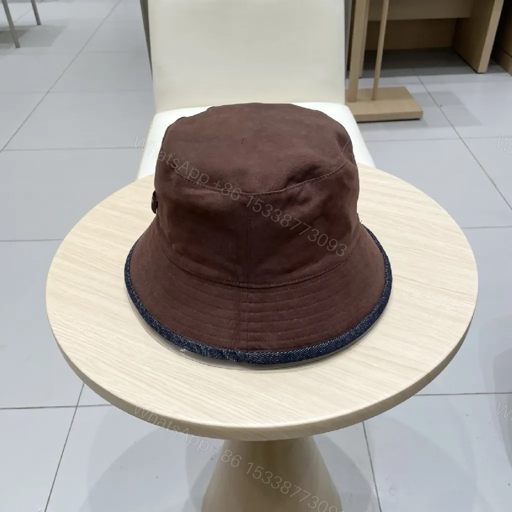 View 9 of Denim Bucket Hat + Embroidered Logo + Streetwear Chic + Luxury Detail + Hat