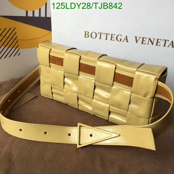 View 6 of Bottega Veneta Yellow Intrecciato Stretch Cassette Bag in Buttercup FF2028