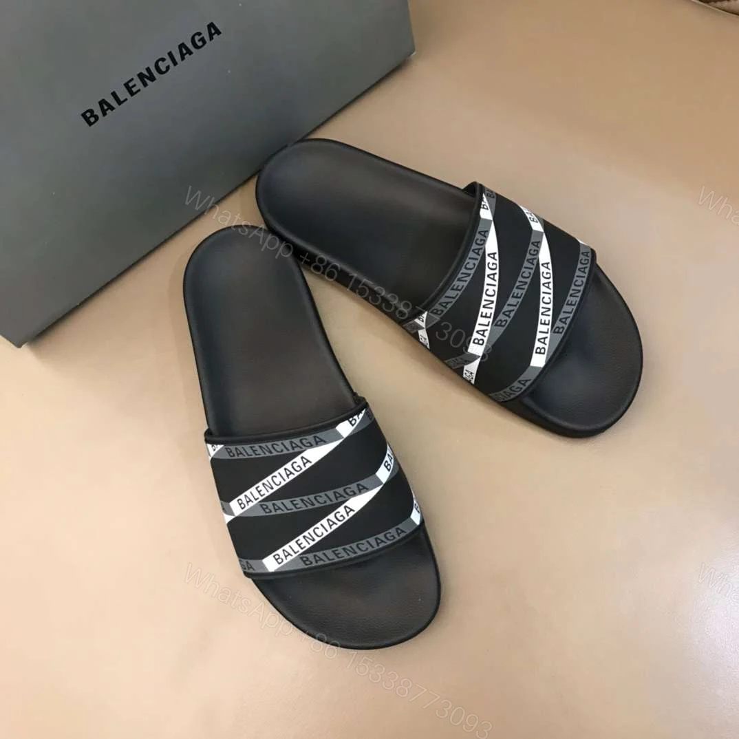 View 2 of BALENCIAGA RUBBER LOGO POOL SLIDE SANDALS – BBS9
