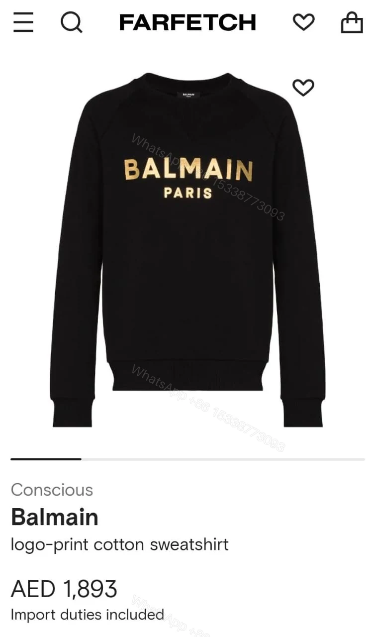 View 4 of FIRST COPY BALMAIN EXCLUSIVE SWEATSHIRTS