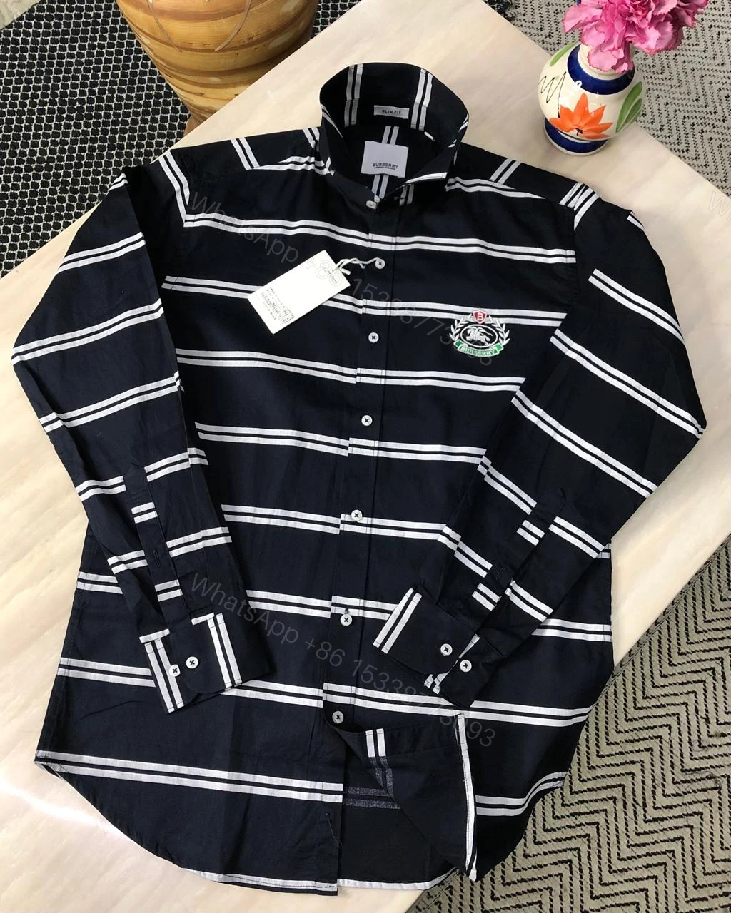 View 7 of First Copy Burberry Cotton Fabric Shirt