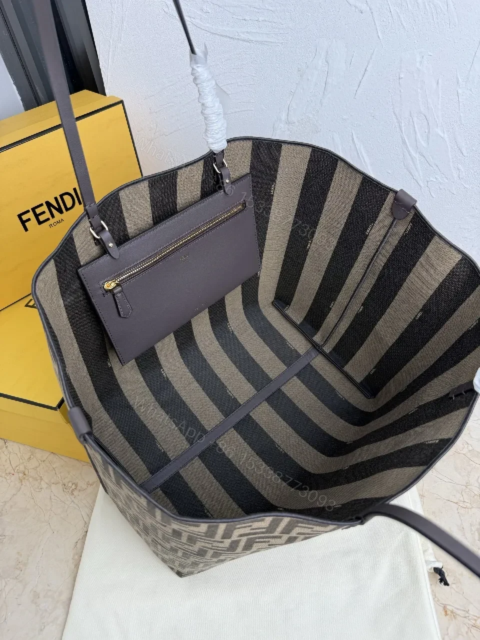 View 5 of Monogram Tote: Luxe Everyday Carry-All with Signature Pattern