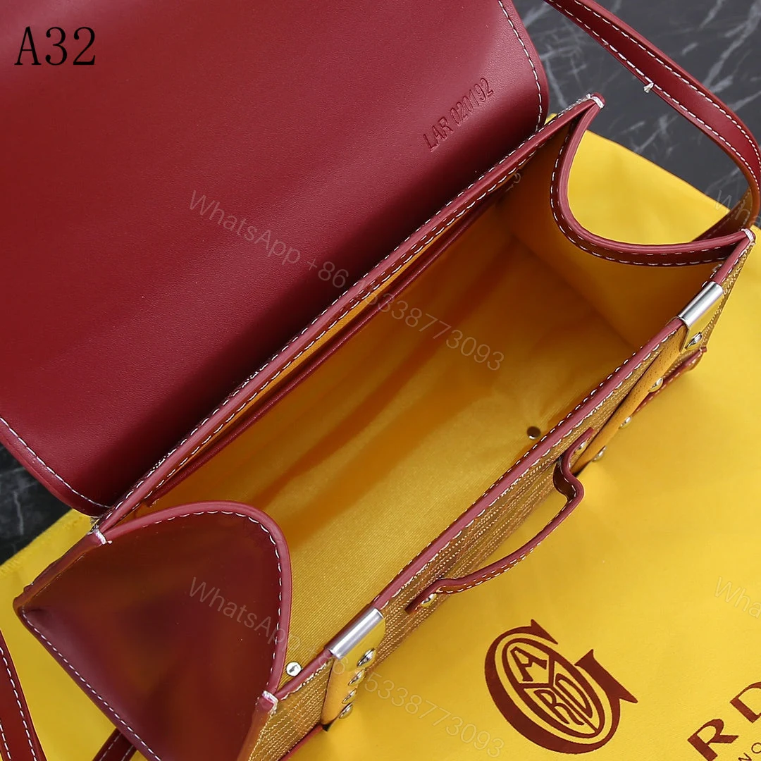 View 7 of GOYARD SAIGON PM BAG BURGUNDY 20CM