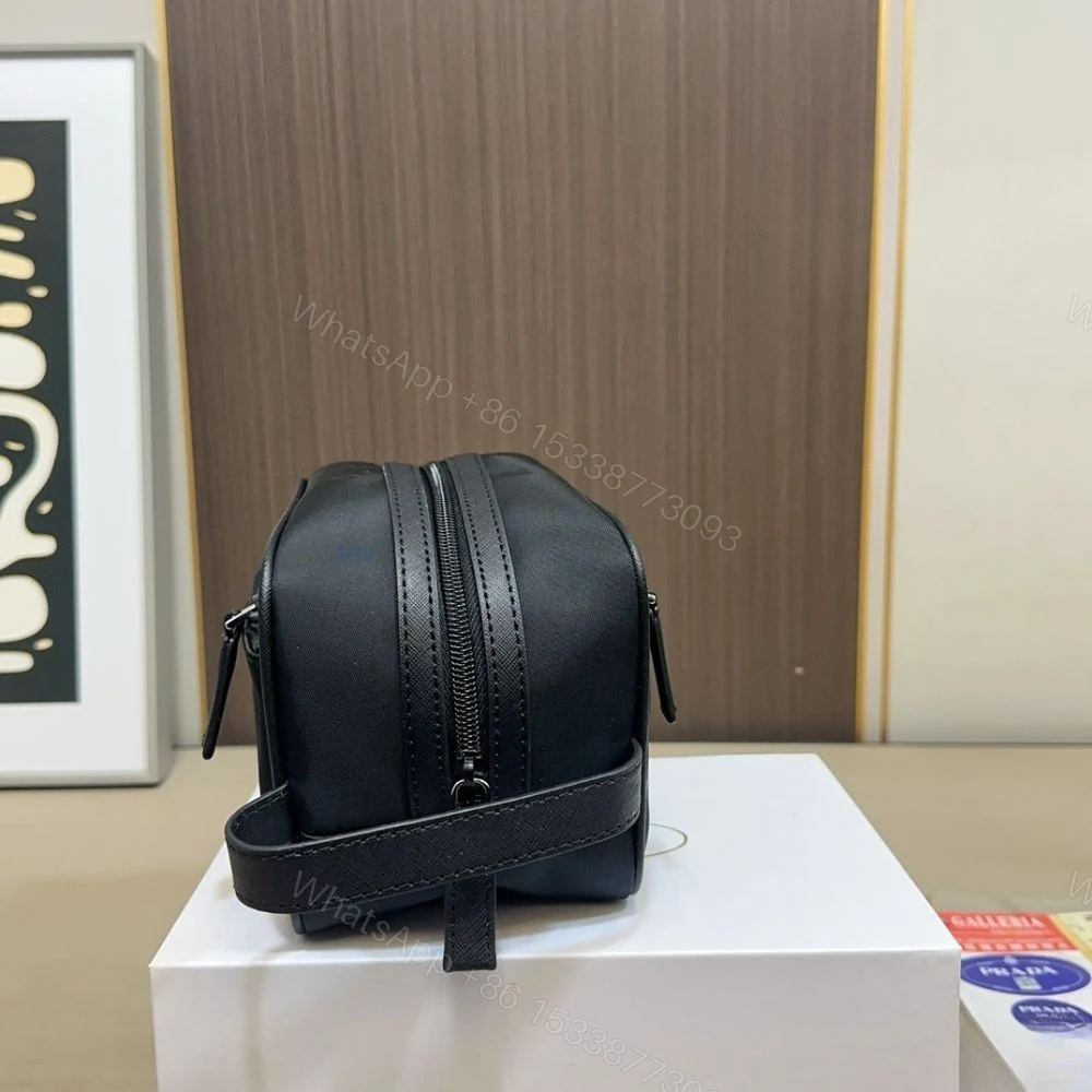 View 6 of Prada ReNylon and Saffiano Travel Black 22Cm