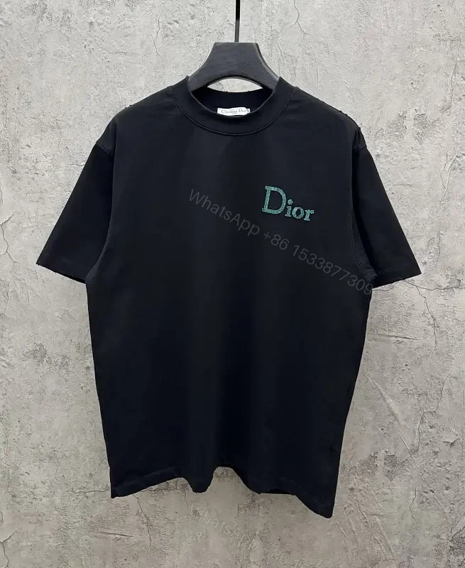 Turquoise Logo Minimalist Tee – Soft-Cotton Luxury Shirt — view 1