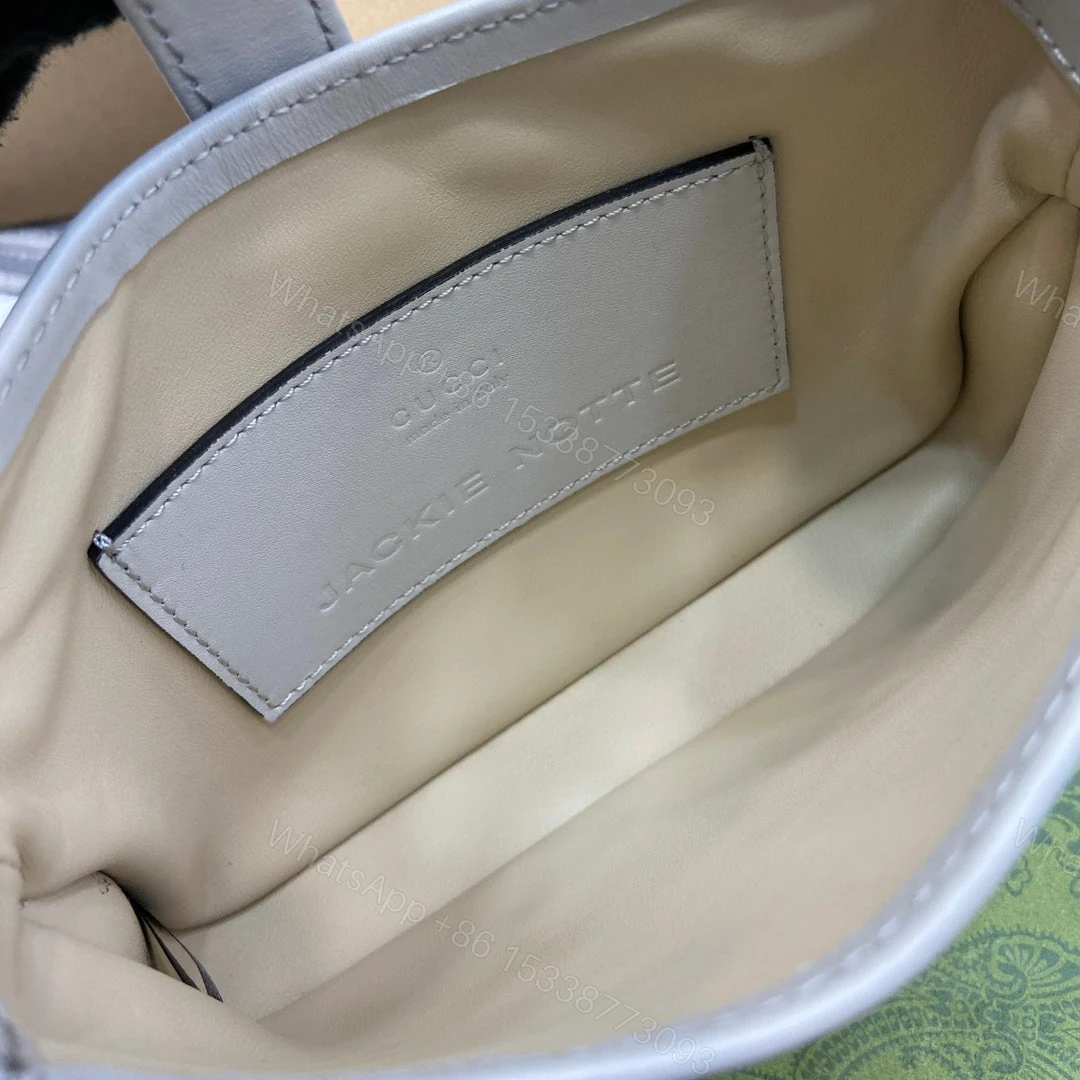 View 5 of JACKIE NOTTE MINI BAG 19 IN WHITE CALFSKIN GOLD HARDWARE