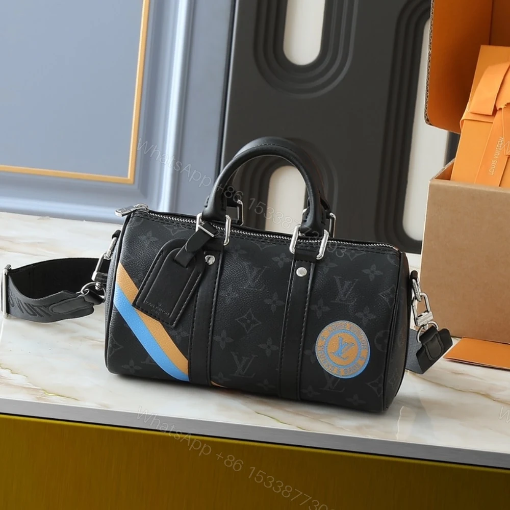 View 2 of Louis Vuitton Keepall Bandoulière 25 Mon Monogram Black 25Cm P01942