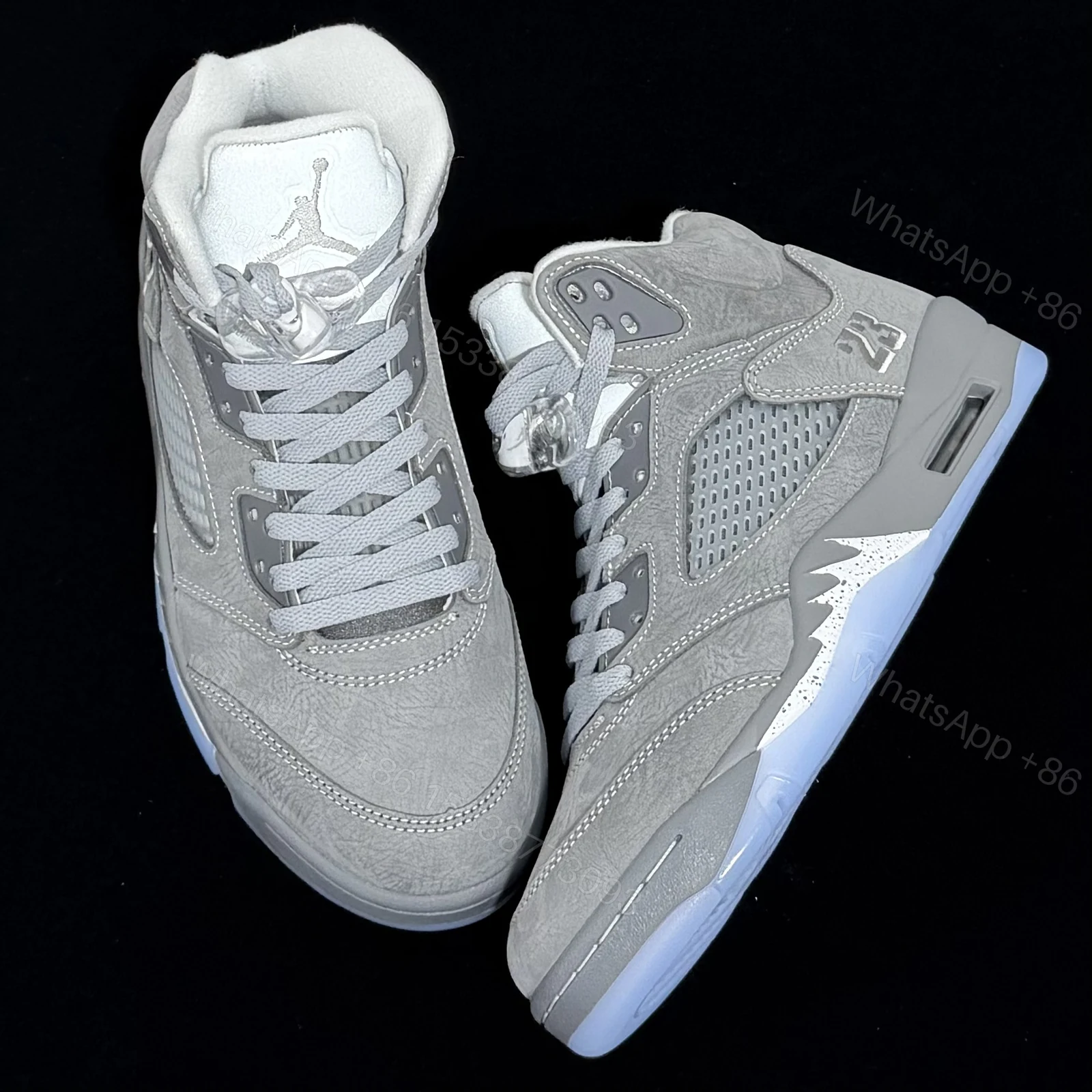 View 7 of Air Jordan 5 Wolf Grey Reps