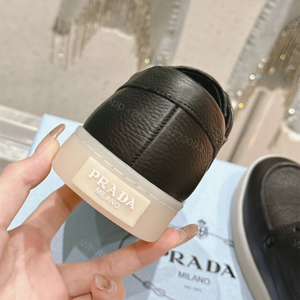 View 7 of 高仿Prada*2EE397A男女同款復古商務鞋黑色免檢版