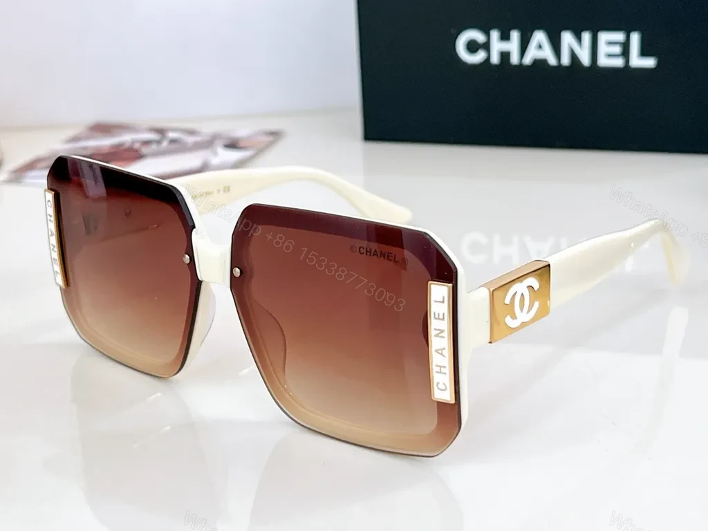 View 4 of Bold Chanel-Inspired Sunglasses: Tortoiseshell, Oversized Square