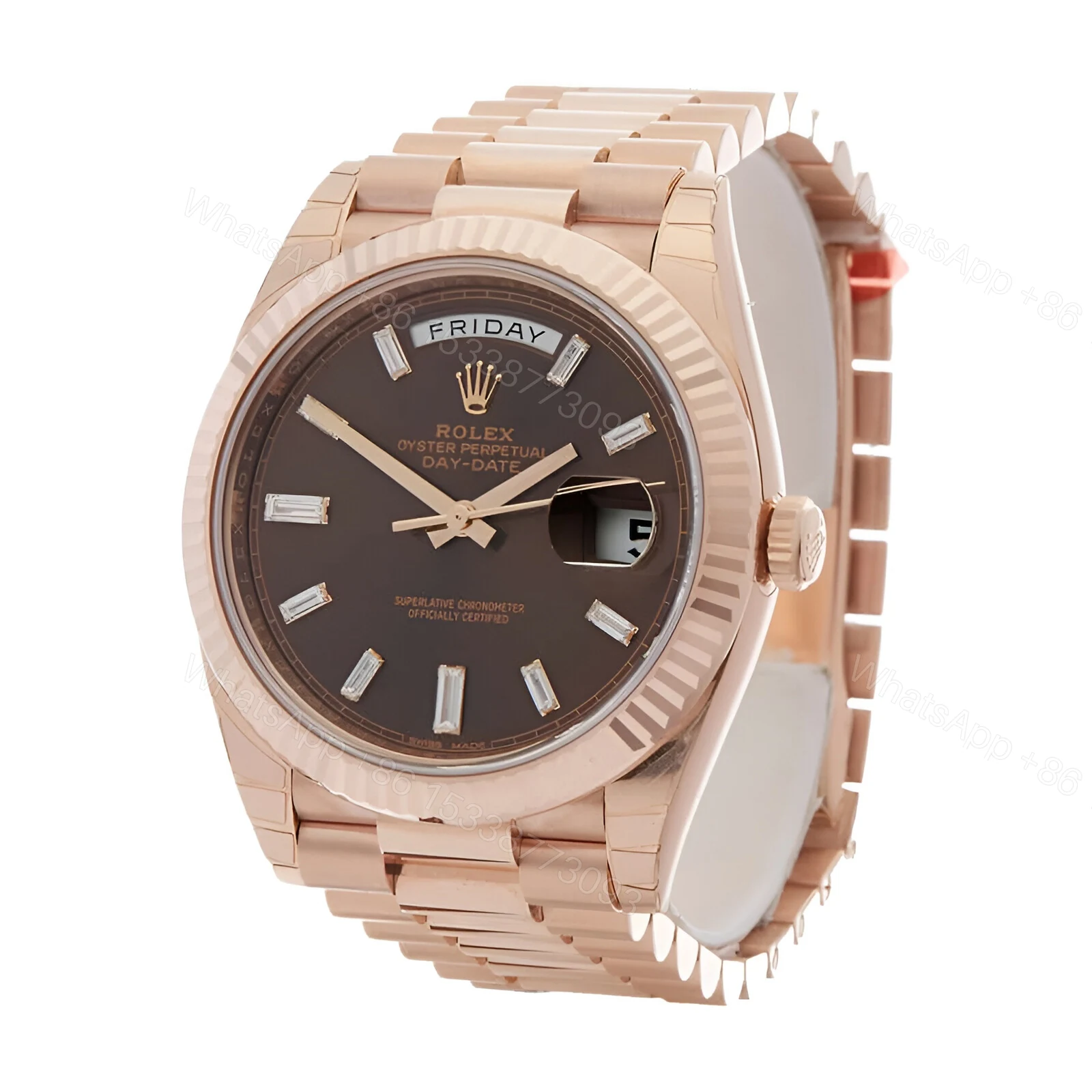 View 2 of Rolex Day-Date 228235 Chocolate Replica