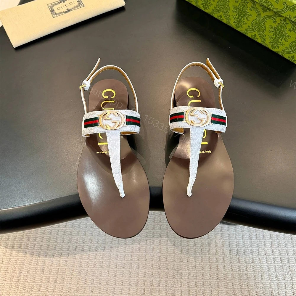 View 3 of GUCCI Women’s Interlocking G Web sandal 282509
