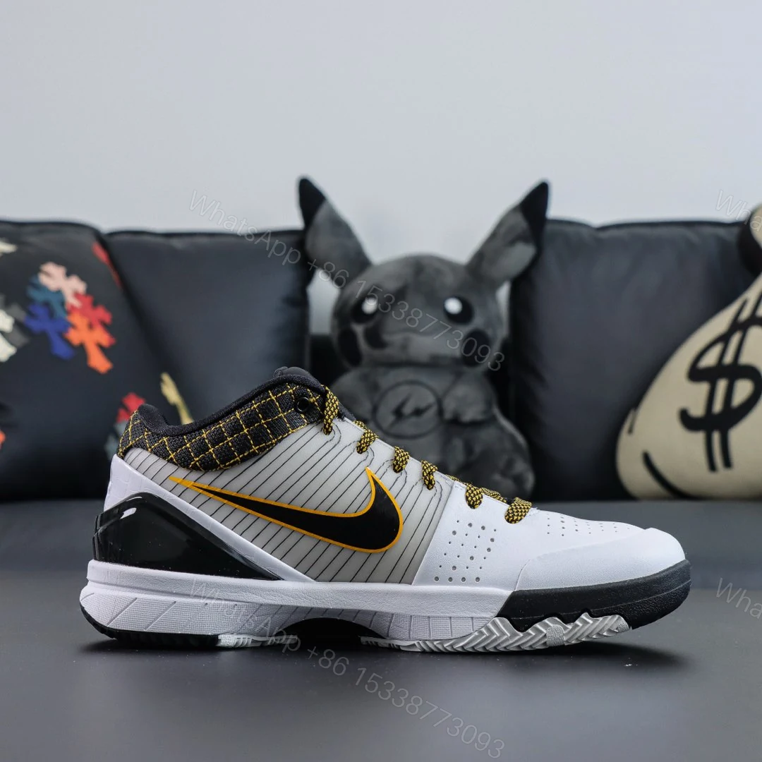View 2 of Kobe 4 Protro White Black “Del Sol” Reps