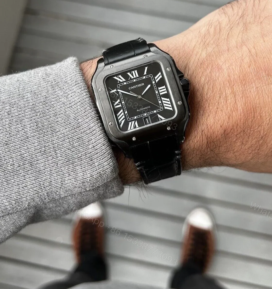 View 2 of Cartier Santos Black Automatic