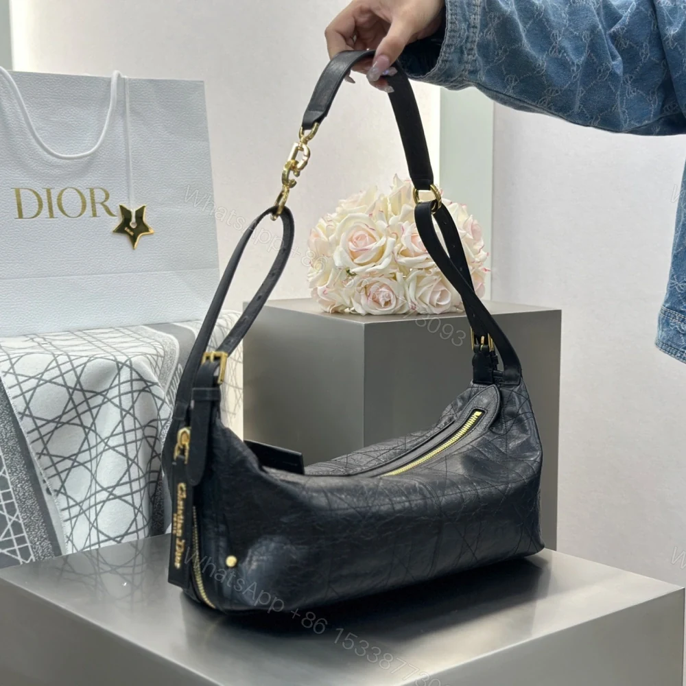 View 5 of 高仿Dior*D-Journey系列M2417M900牛皮革單肩包黑色中號免檢版