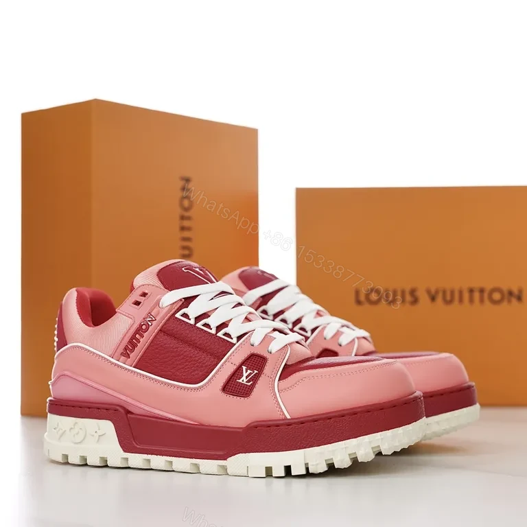 View 6 of Bold Gradient Comfort Sneakers: LV-Inspired Luxe Casuals