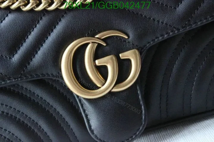 View 7 of Mini Gucci GG Marmont Bag in Red Matelassé Leather 768543