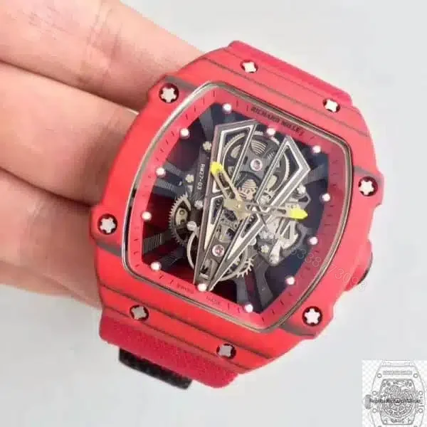 View 3 of Replica Richard Mille 27-03 Red Forged Carbon