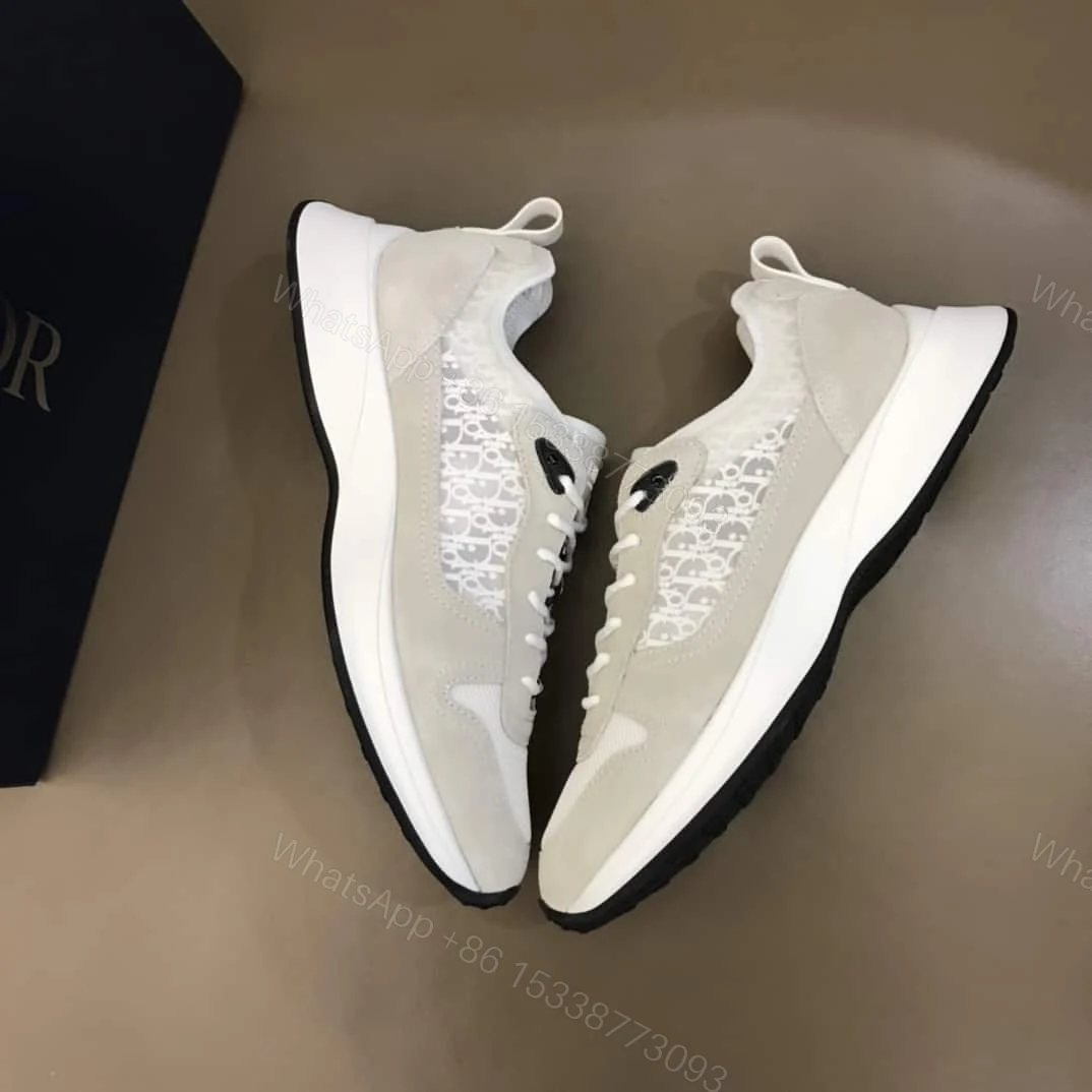 View 7 of DIOR B25 OBLIQUE WHITE SUEDE RUNNER – CD38