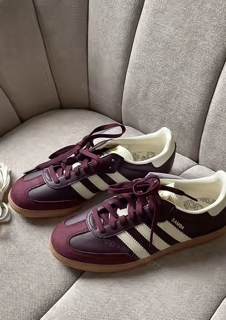 View 5 of FIRST COPY ADIDAS SAMBA MAROON SHOES